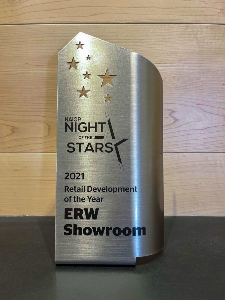 ERW Showroom awarded NAIOP Night of the Stars Retail Development of the