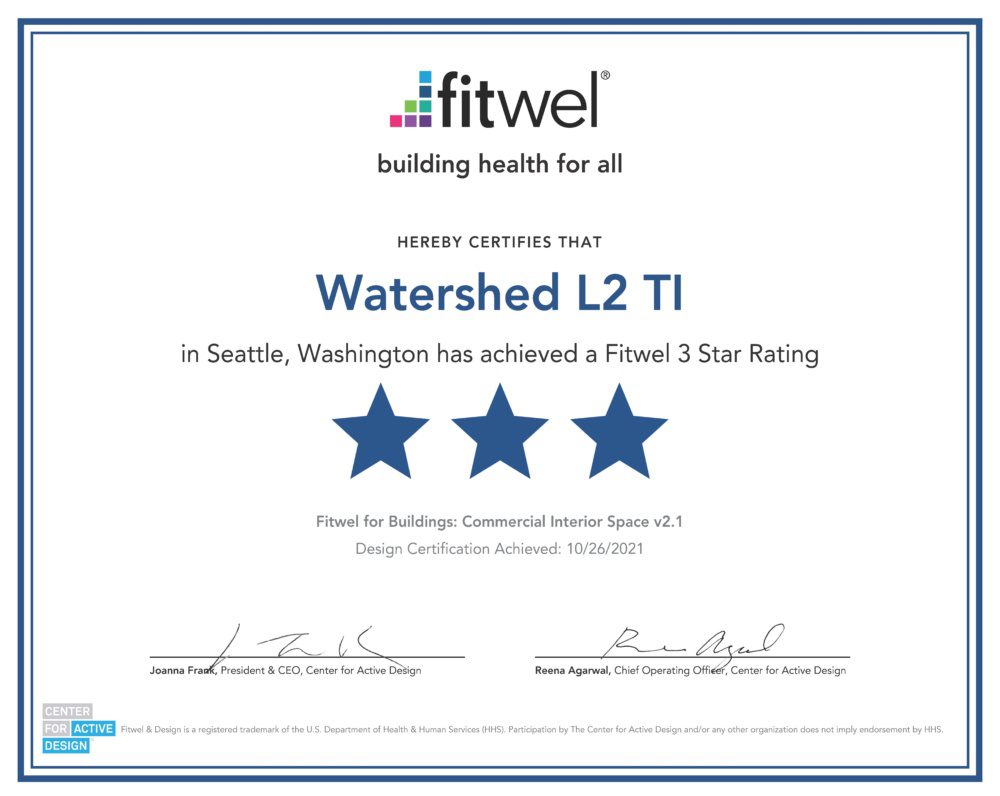 Vanderweil Achieves Fitwel v2.1 Certification
