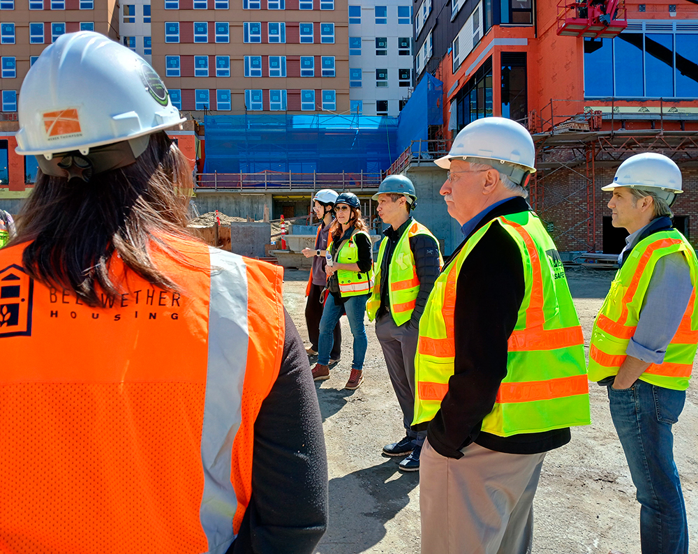 photo of the tour group being led by weber thompson architect stephanie farrell